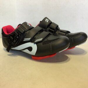 Peloton Cycle Cycling Shoes Black White Size 40 w/Box